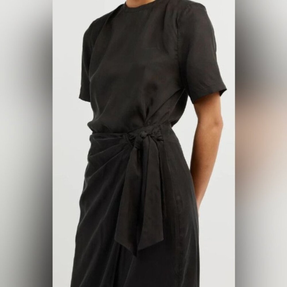 Black midi skirt size 8